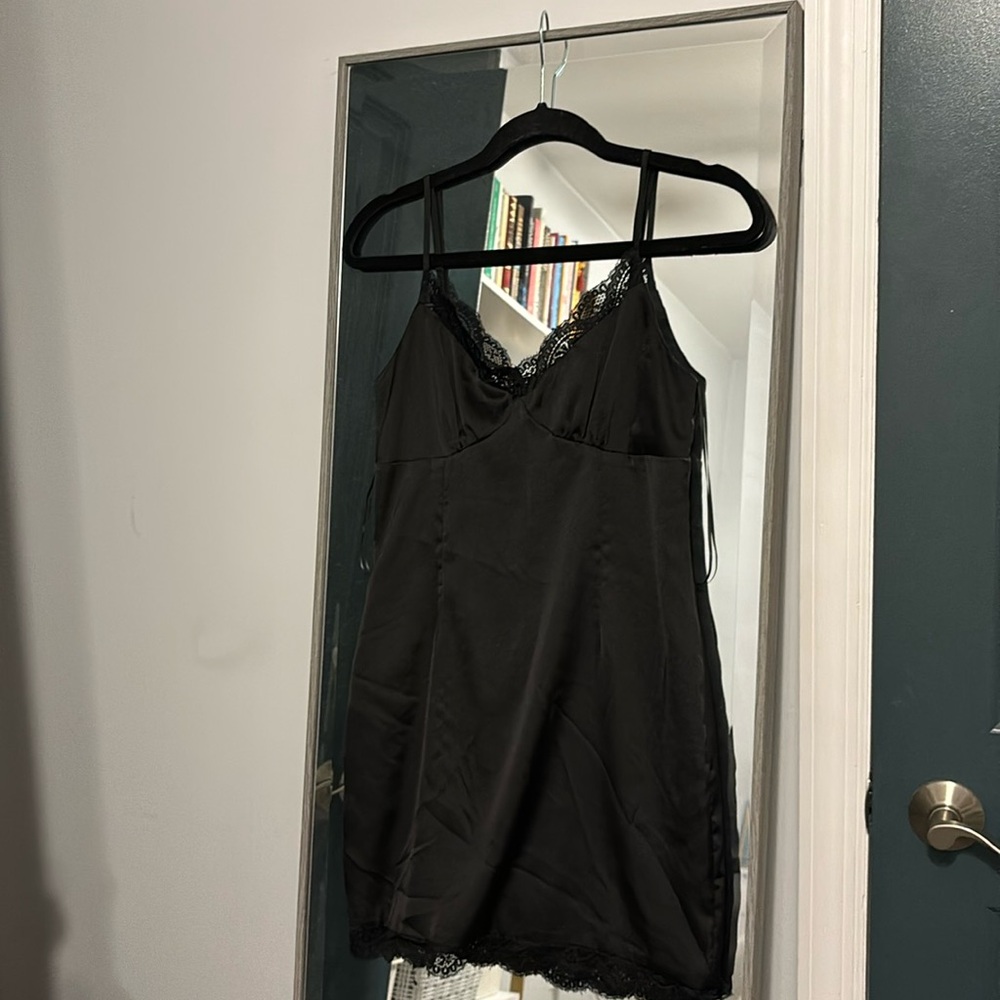 Black mini dress